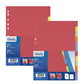 Divisore in cartoncino Favorit 6 tacche neutre colorate 21x29,7 cm assortiti 100204883