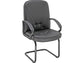 Poltrona visitatore su slitta Unisit Dante DNV Eco Smart - rivestimento similpelle nero - DNV/KN