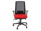 Sedia semidirezionale girevole Unisit Light LLN traslatore sedile rivestimento ignifugo rosso - con braccioli LLN/BR/IR