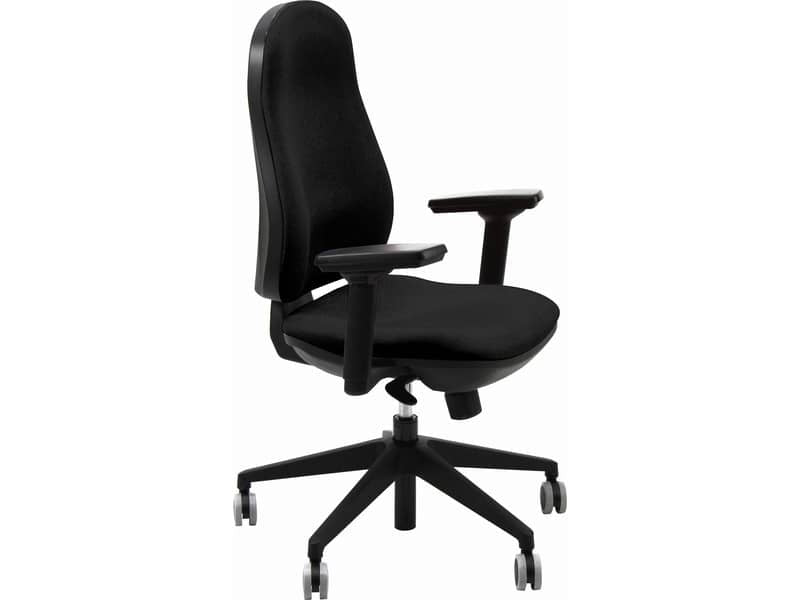 Sedia operativa girevole Unisit Ariel AIER Eco smart rivestimento ignifugo - nero - AIER/IN