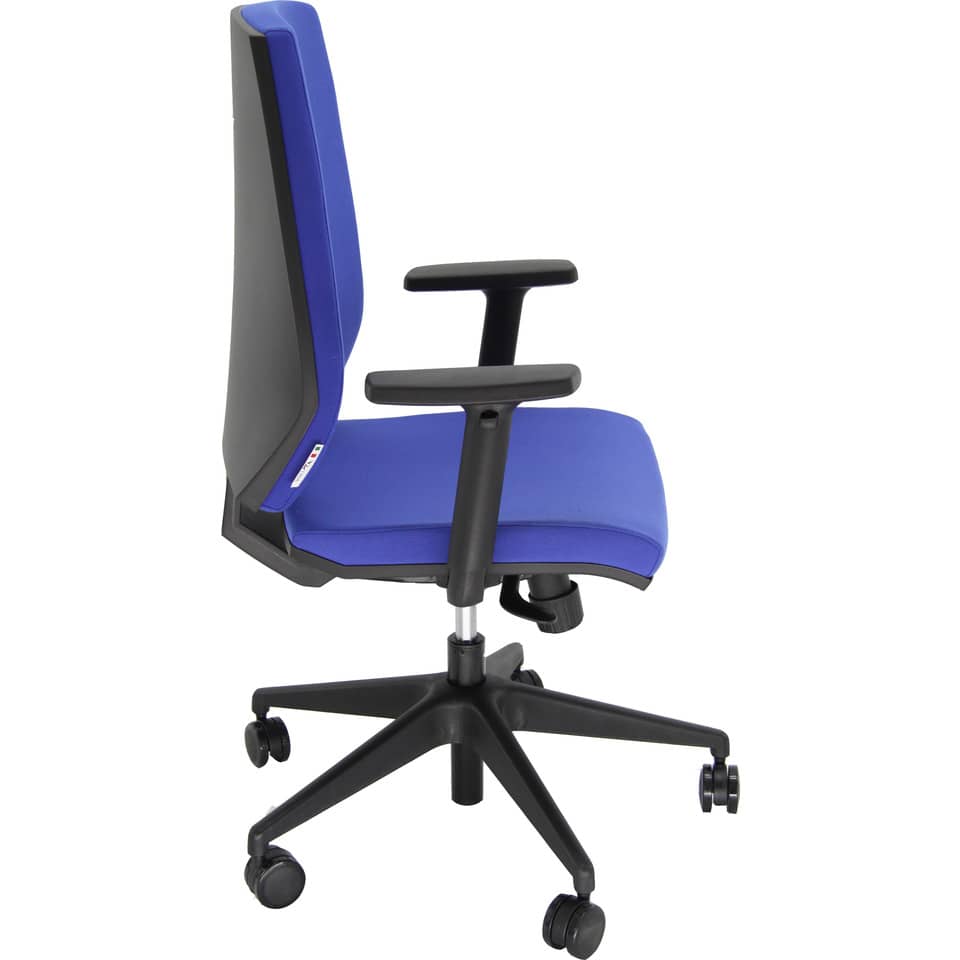Sedia operativa girevole Unisit Larissa LR1SE - rivestimento ignifugo blu - LR1SE/IB