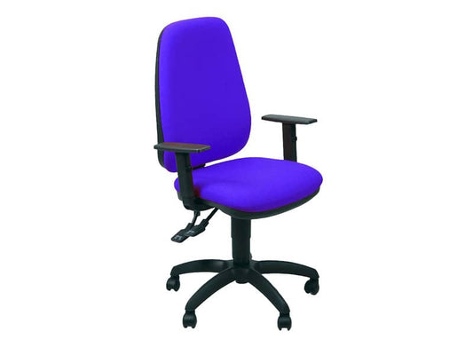 EC - Sedia operativa girevole Unisit Teti TETE Eco Smart - rivestimento Eco blu - con braccioli fissi - TETE/EB