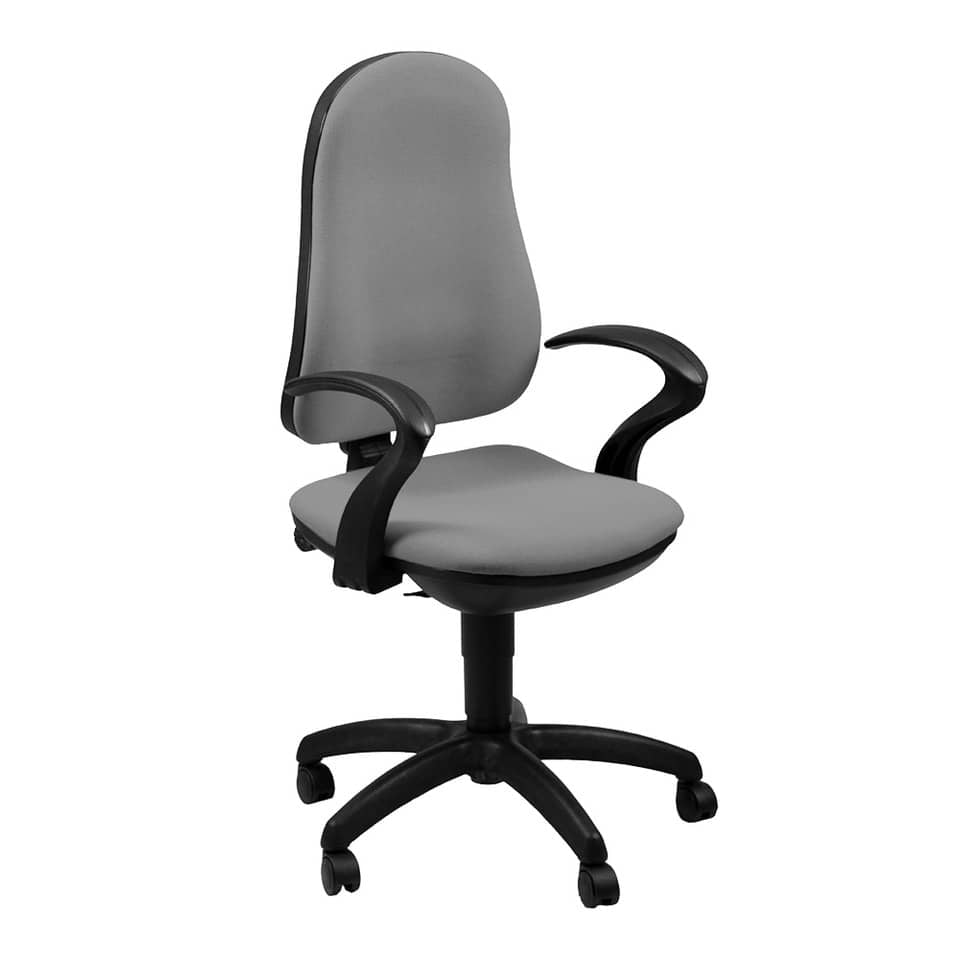 Sedia operativa girevole Unisit Ariel AICP Eco smart - rivestimento Eco grigio chiaro - AICP/EI