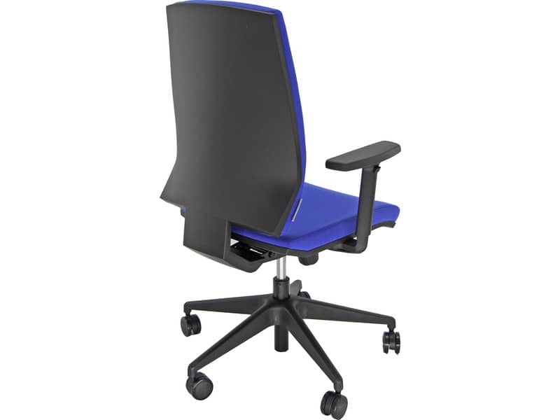 Sedia operativa girevole Unisit Larissa LR1SE - rivestimento ignifugo blu - LR1SE/IB