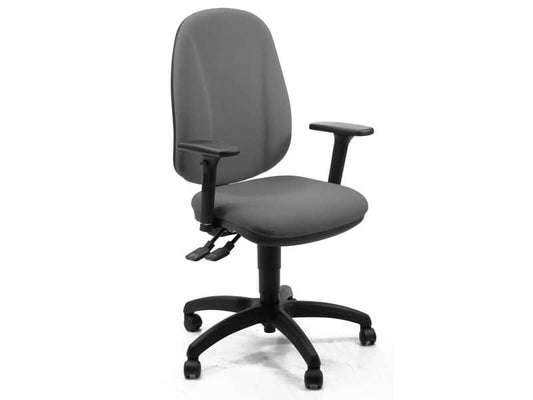 Sedia operativa girevole Unisit Giano GIGI Eco Smart rivestimento PPL grigio chiaro - braccioli opzionali - GIGI/EI