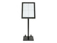 Espositore luminoso a LED Securit® Black Star in metallo 46x41x136 cm nero MCS-4A4-BL-SET