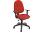 Sedia operativa girevole Unisit Metis MTPRO Eco Smart - rivestimento microfibra rosso - MTPRO/MR