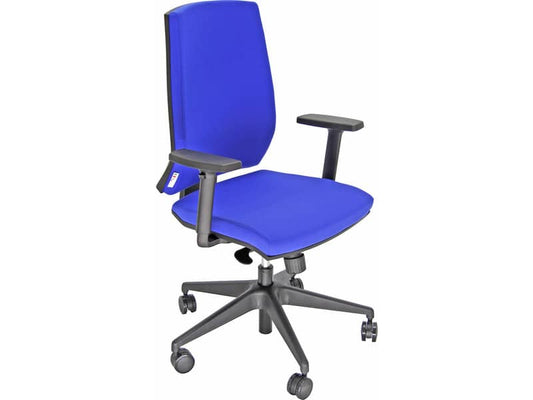 Sedia operativa girevole Unisit Larissa LR1SE - rivestimento ignifugo blu - LR1SE/IB
