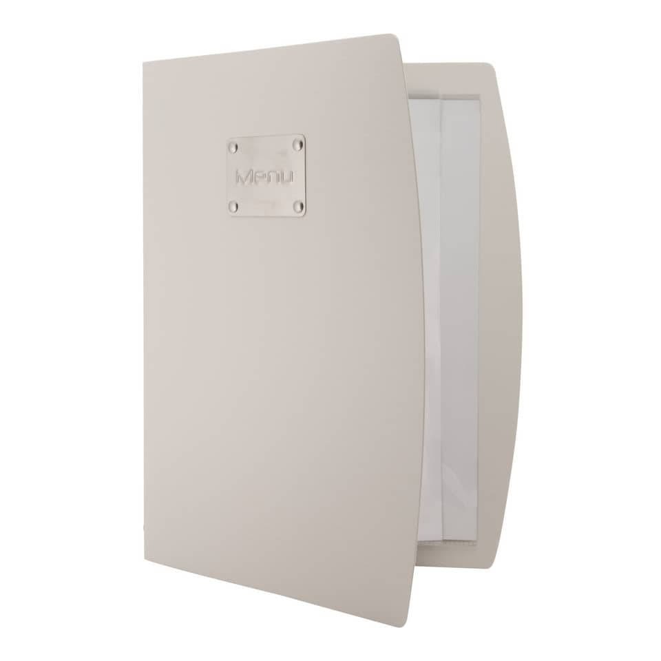 Portamenù Securit® Rio A4 grigio  MC-RCA4-WT