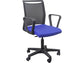 Sedia semidirezionale girevole Unisit Light LLN traslatore sedile rivestimento ignifugo blu - con braccioli - LLN/BR/IB