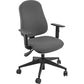 Sedia operativa girevole Unisit Simple SISY Eco Smart - rivestimento Eco grigio chiaro - con braccioli - SISY/BR/EI
