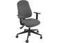 Sedia operativa girevole Unisit Simple SISY Eco Smart - rivestimento Eco grigio chiaro - con braccioli - SISY/BR/EI