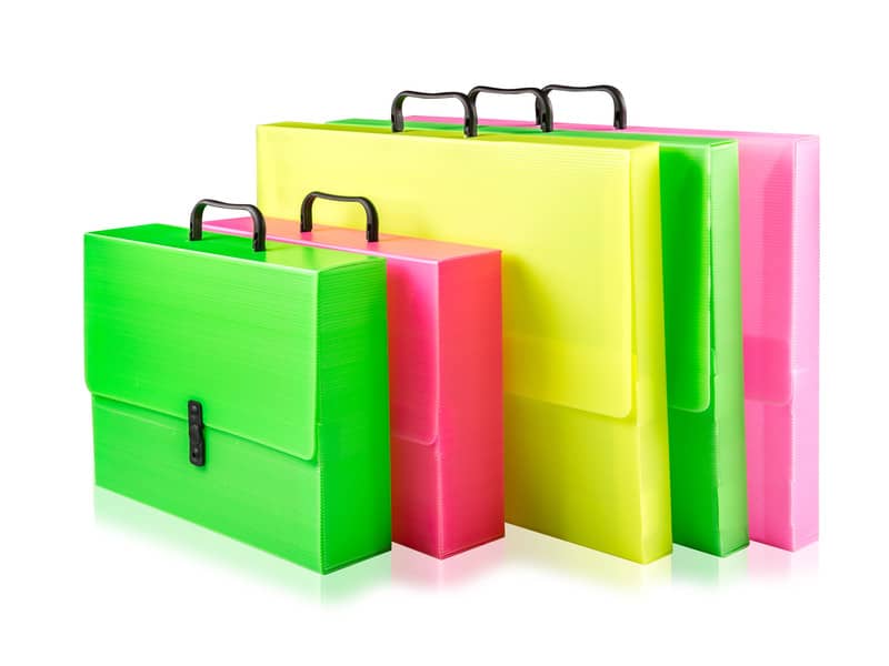 Valigetta portaprogetti con maniglia BREFIOCART POLIONDA 27x38 cm dorso 8 cm colore fluo - 020M4004.FLUO