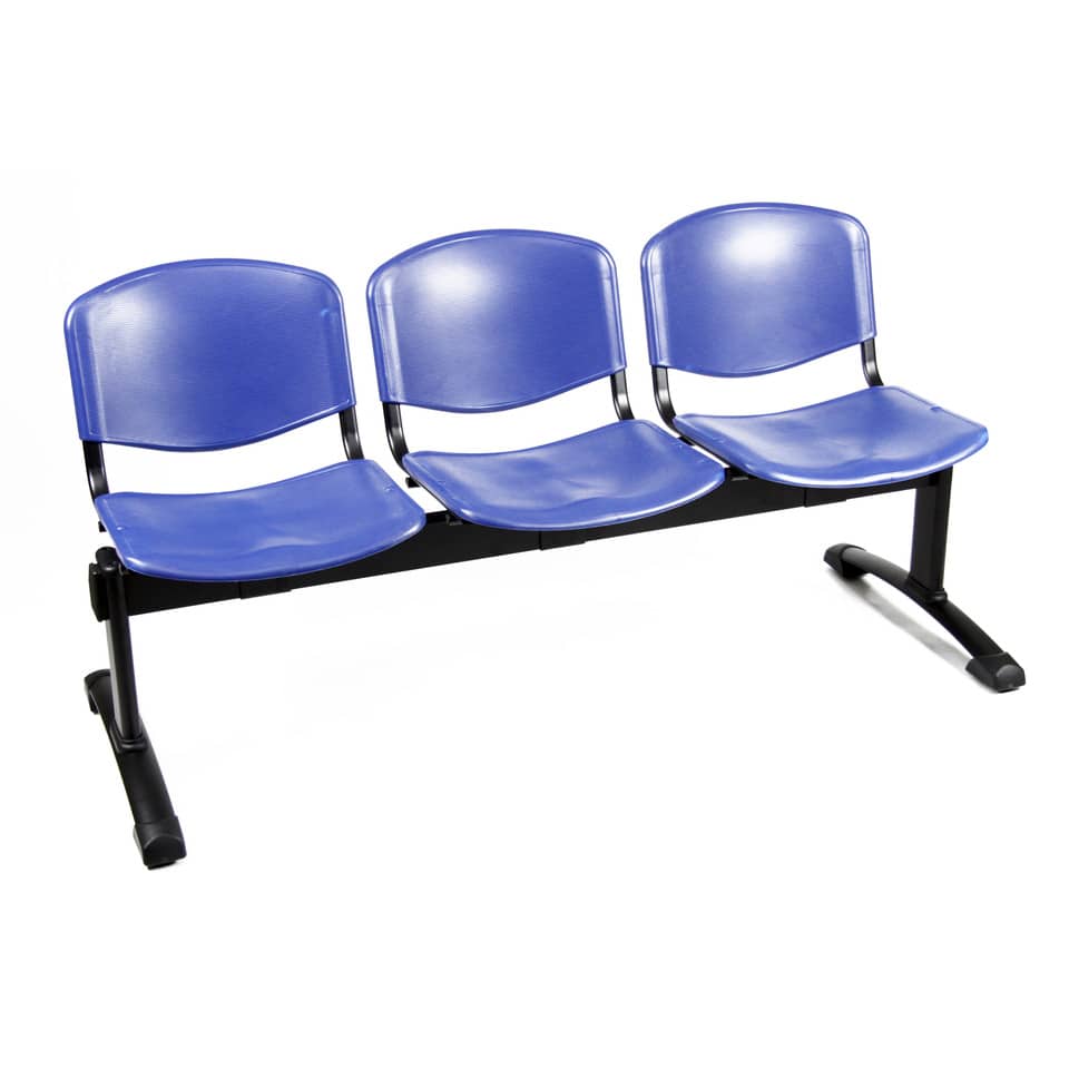 Panca 3 posti attesa Unisit Dado D5P3P - PPL blu D5P3P/BL