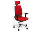 Sedia operativa girevole Unisit Larissa LR1SB con poggiatesta - rivestimento ignifugo rosso - LR1SB/IR