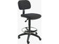 Sgabello tecnico Unisit Esos EOE5S seduta alta - poggiapiedi telescopico - rivestimento Eco nero - EOE5S/EN