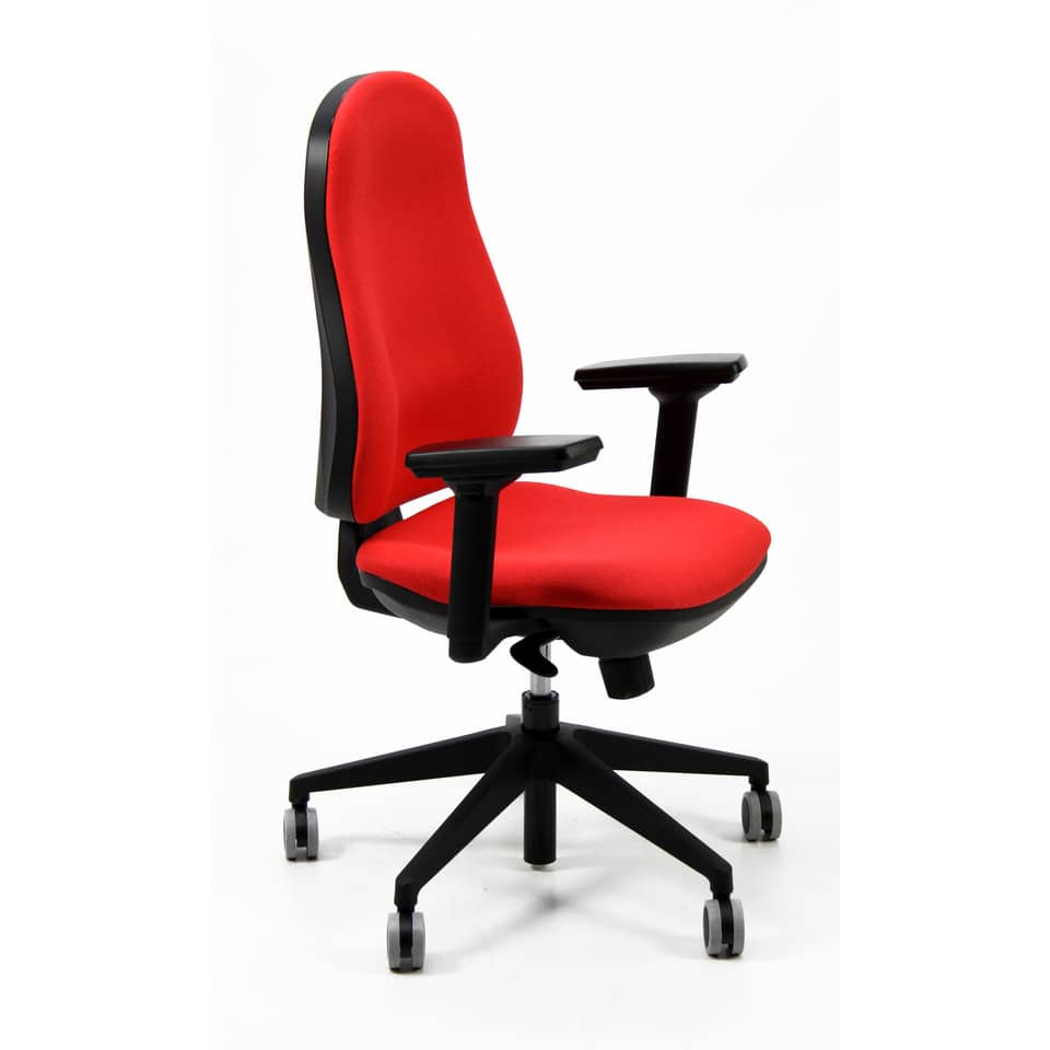 Sedia operativa girevole Unisit Ariel AIER Eco smart rivestimento ignifugo - rosso - AIER/IR