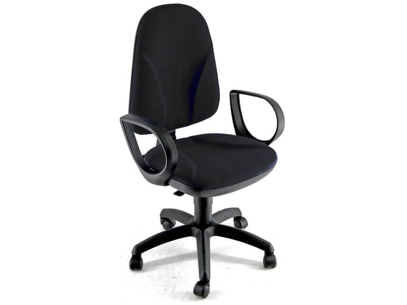 Sedia operativa girevole Unisit Team TMTMI Eco smart - schiuma sagomata - rivestimento Eco nero - TMTMI/EN
