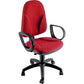 Sedia operativa girevole Unisit Team TMTMI Eco smart - schiuma sagomata - rivestimento Eco rosso - TMTMI/ER