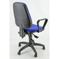 Sedia operativa girevole Unisit Leda LDAY Eco smart - schienale alto rivest. Eco blu - con braccioli - LDAY/BR/EB