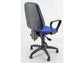 Sedia operativa girevole Unisit Leda LDAY Eco smart - schienale alto rivest. Eco blu - con braccioli - LDAY/BR/EB