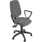 Sedia operativa girevole Unisit Leda LDAY Eco smart - schienale alto rivest. Eco grigio chiaro + braccioli LDAY/BR/EI