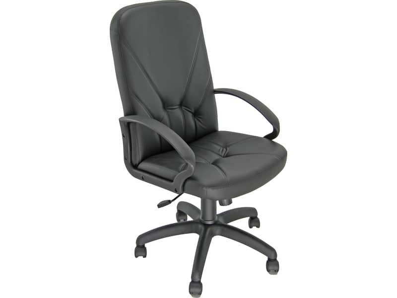 Poltrona direzionale girevole Unisit Dante DNP Eco Smart - rivestimento similpelle nero - DNP/KN
