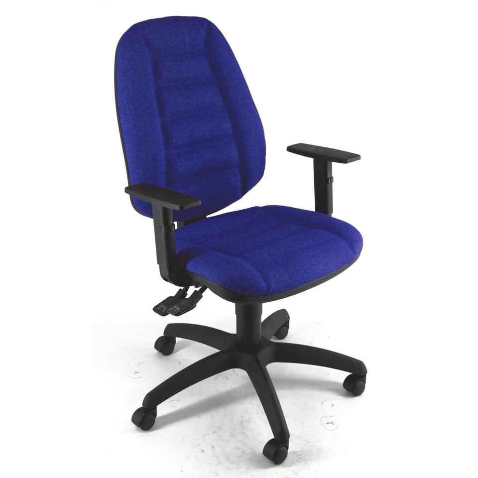 Sedia operativa girevole Unisit Cerere CRSYM  Eco Smart - rivestimento ignifugo blu - CRSYM/IB