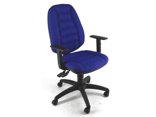 Sedia operativa girevole Unisit Cerere CRSYM  Eco Smart - rivestimento ignifugo blu - CRSYM/IB