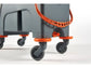 Carrello pulizia industriale Perfetto factory Duetto - con strizzatore e 2 vasche 16+24 L grigio/arancio - 26730