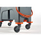 Carrello pulizia industriale Perfetto factory Duetto - con strizzatore e 2 vasche 16+24 L grigio/arancio - 26730