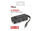 Hub 4 porte USB 2.0 tipo A TRUST Oila nero 21320