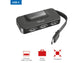 Hub 4 porte USB 2.0 tipo A TRUST Oila nero 21320