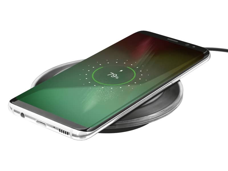 Caricabatterie wireless per smartphone TRUST Yudo nero 21310
