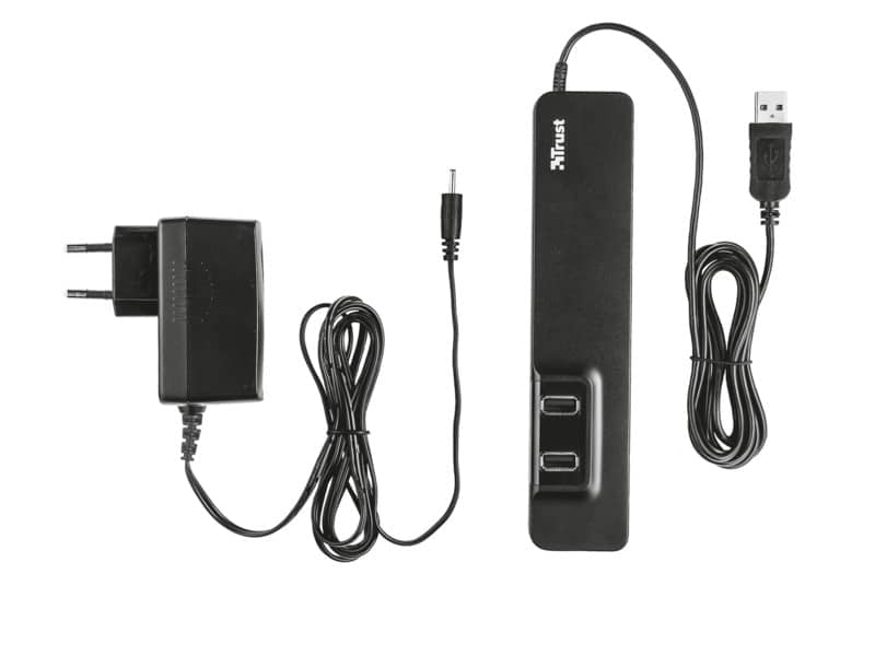 Hub 7 porte USB 2.0 TRUST Oila nero  20576