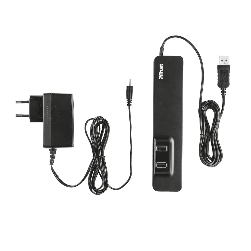Hub 7 porte USB 2.0 TRUST Oila nero  20576