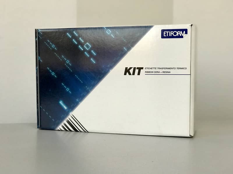 Kit 984 etichette + 2 ribbon - 100x150 mm ETIFORM in carta vellum Etichette bianche - K100X150X050R2