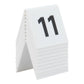 Segnaposto Securit® in acrilico rigido numeri da 11 a 20 bianco set da 10 pezzi - TN-11-20-WT