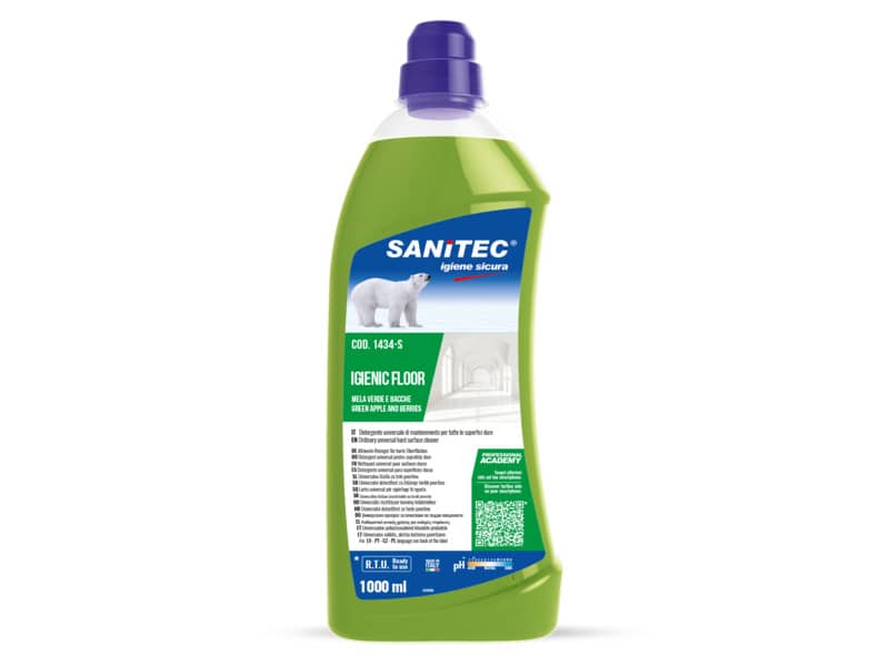 Detergente concentrato per pavimenti SANITEC Igenic Floor mela verde e bacche 1 L - 1434-S