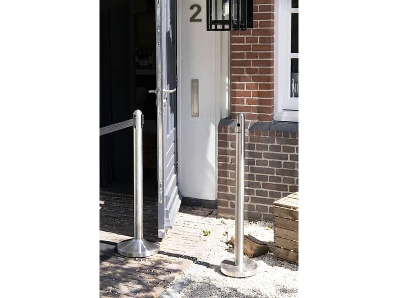 Asse per posacenere Securit® in acciaio inox acciaio h 100,5 cm - diametro 6,8 cm SP-SS-SM-F2