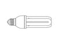 Lampadina a basso consumo MAUL attacco E27, 4500 K bianco neutro 1200 lumen, classe energetica "A" - 8288505