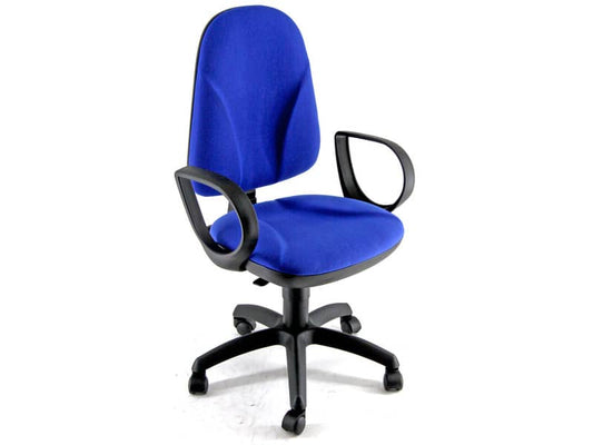Sedia operativa girevole Unisit Team TMTMI Eco smart - schiuma sagomata - rivestimento Eco blu - TMTMI/EB