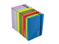 Cartella a 3 lembi con elastico piatto BREFIOCART NEW COLOR 25x35 cm dorso 2 cm rosso - 0221302.RO