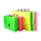 Valigetta portaprogetti con maniglia BREFIOCART POLIONDA 27x38 cm dorso 5 cm colore fluo - 020M4003.FLUP