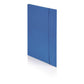 Cartella plastificata a 3 lembi con elastico tondo BREFIOCART in presspan 25x35 cm blu - 0208805.BL