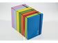 Cartella a 3 lembi con elastico piatto BREFIOCART NEW COLOR 25x35 cm dorso 5 cm azzurro - 0221305.AZ