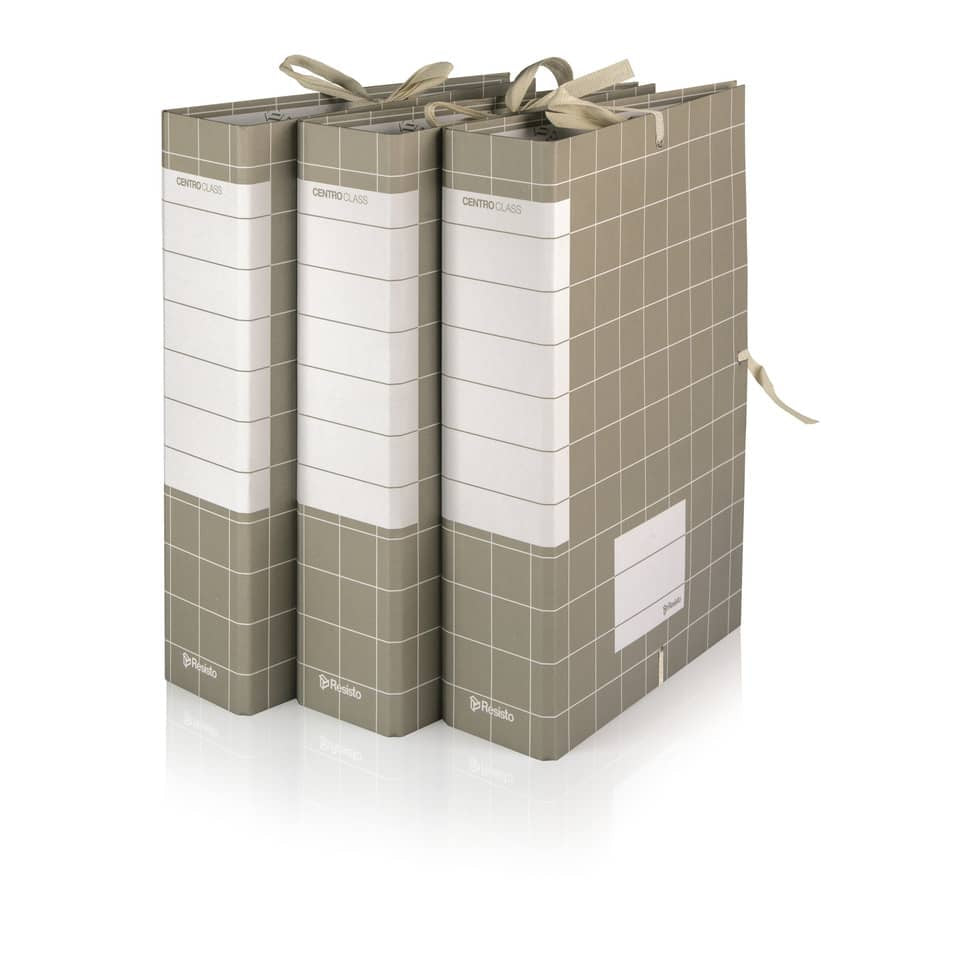 Faldoni con lacci rivettati Brefiocart Centro Class Resisto 25x35 cm dorso 20 cm grigio Conf. 10 pz - RES0201-20