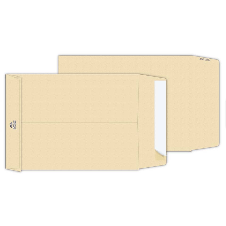 Buste a sacco con soffietto Pigna Envelopes Multi Strip Extra 25+4 x 35 cm avana Conf. 250 pezzi - 0208886