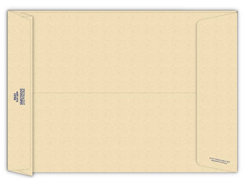 Buste a sacco con soffietto Pigna Envelopes Multi Strip Extra 23+4 x 33 cm avana Conf. 250 pezzi - 0208887