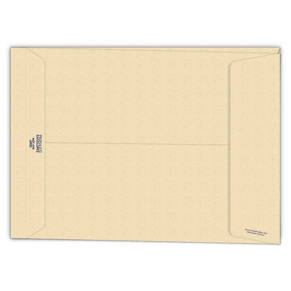 Buste a sacco con soffietto Pigna Envelopes Multi Strip Large 25+4 x 35 cm avana Conf. 250 pezzi - 0099083